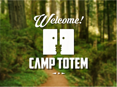 Camp Totem branding design illustration