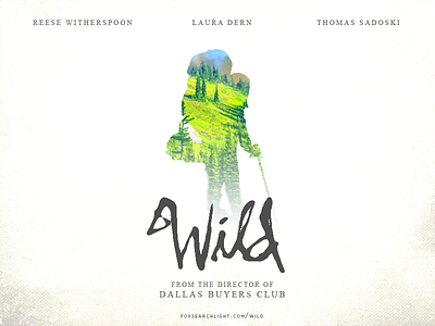 Wild design movie photography poster