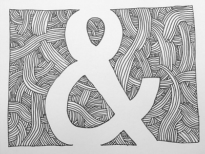 daybreak doodle 1 ampersand doodle hand drawn imperfect ink lines typography