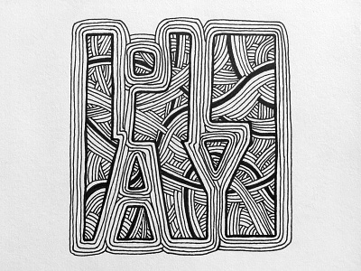 daybreak doodle 3 doodle hand drawn imperfect ink lines typography