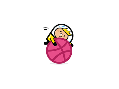 Hello Dribbble! character art debut emojis game game art graphic artist sticker design