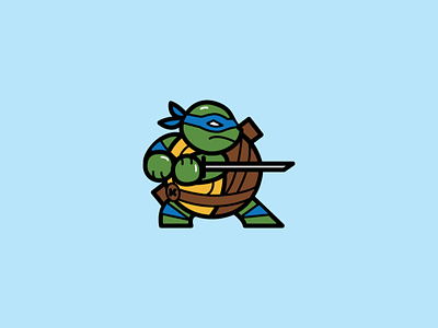 FED - Leo fed iconic leo ninja ninja turtle sticker tmnt turtle