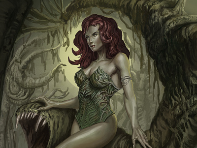 Poison Ivy characterdesign digital painting digitalart illustraion