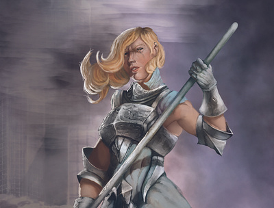 Valery the wardian characterdesign digital painting digitalart fantasy illustration warrior