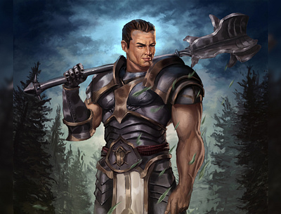 Warrior 2dart characterdesign digital painting digitalart fantasy illustration warrior