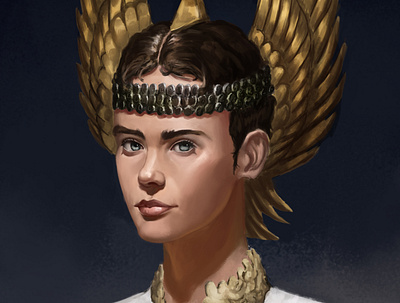 Girl portrait. 2dart characterdesign digital painting digitalart fantasy illustration