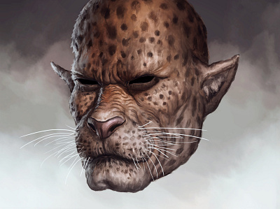 Jaguar Mask 2dart characterdesign design digital painting digitalart fantasy illustration warrior