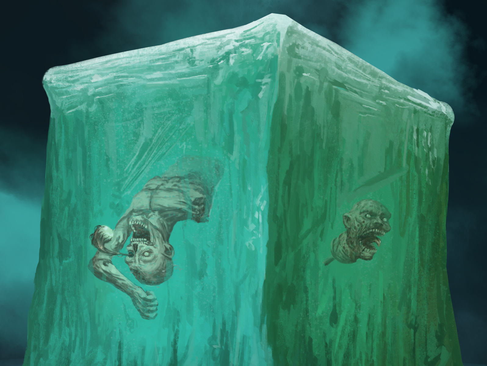 Gelatinous cube by Klutsen on Dribbble