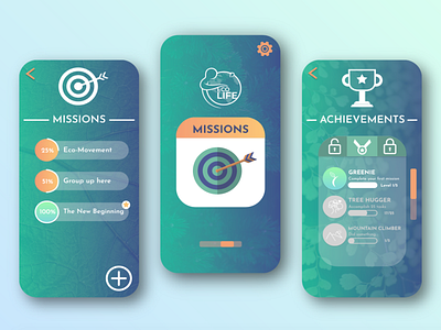 Screenshot 2020 08 12 at 7 51 54 PM achievement adobexd app appdesign design ecologic green inspiration mission mobile ui uidesign userexperience userinterface ux web webdesign