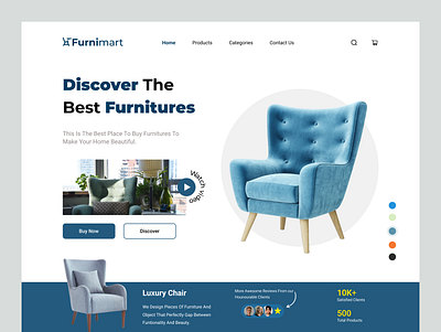 Furniture Shop Landing Page furniture shp product design ui ui design ux website