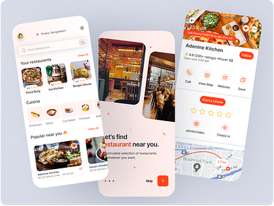 Restaurant Finding Mobile App best food cooking finding food food delivery fooo app landing page mobile app product design restaurant finding restaurent trendy food uiux