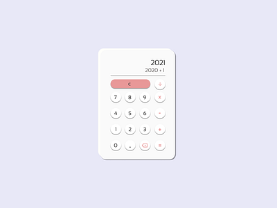 Design Calculator - Daily 004 calculator daily ui challenge dailyui dailyui shots day4 design neumorphism product design