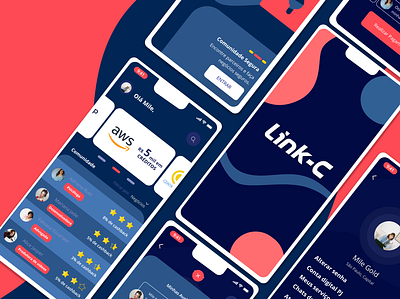 LinkC app app design banco bank banking branding design hackathon