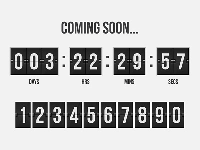 COMMING SOON COUNTDOWN TIMER board clock coming countdown counter information mechanic mechanical minute panel promotion remaining scoreboard soon stopwatch time timer vector watch