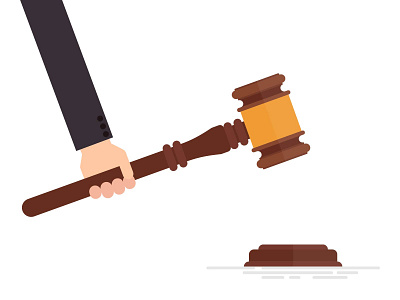 JUDGES GAVEL IN HAND auction auctioneer authority bid court courthouse defendant gavel hammer judge judge hammer judicial justice law legal mallet trial vector verdict