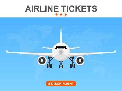 SEARCHING FLIGHTS BANNER app banner book buy card communication flight interface journey network online plan registration technology template ticket tourism vector web