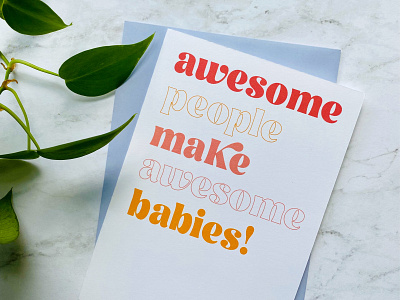 Awesome Baby Card