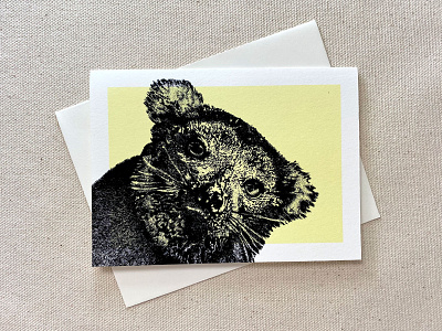 Lemur Card design illustration print