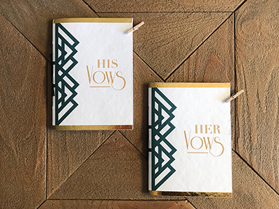 Custom Vow Books