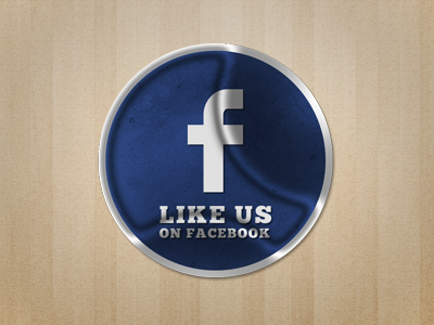 Facebook Sticker badge blue facebook grunge illustration like photoshop retro share social stamp sticker tag texture vintage wood