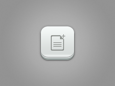 File Plus Ios Icon app apple candy file graphcoder grey ipad iphone mac plus soft