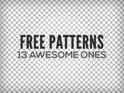 13Awesome Free Patterns (PNG+.PAT)