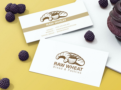 RAW WHEAT BUSSINESS CARD appdesign design designer dribbble graphicdesign interface ui uidesign uidesigner uitrends ux