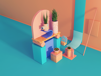 At First Glance II 3d 3s illustration adrianamoram art direction byelectra render