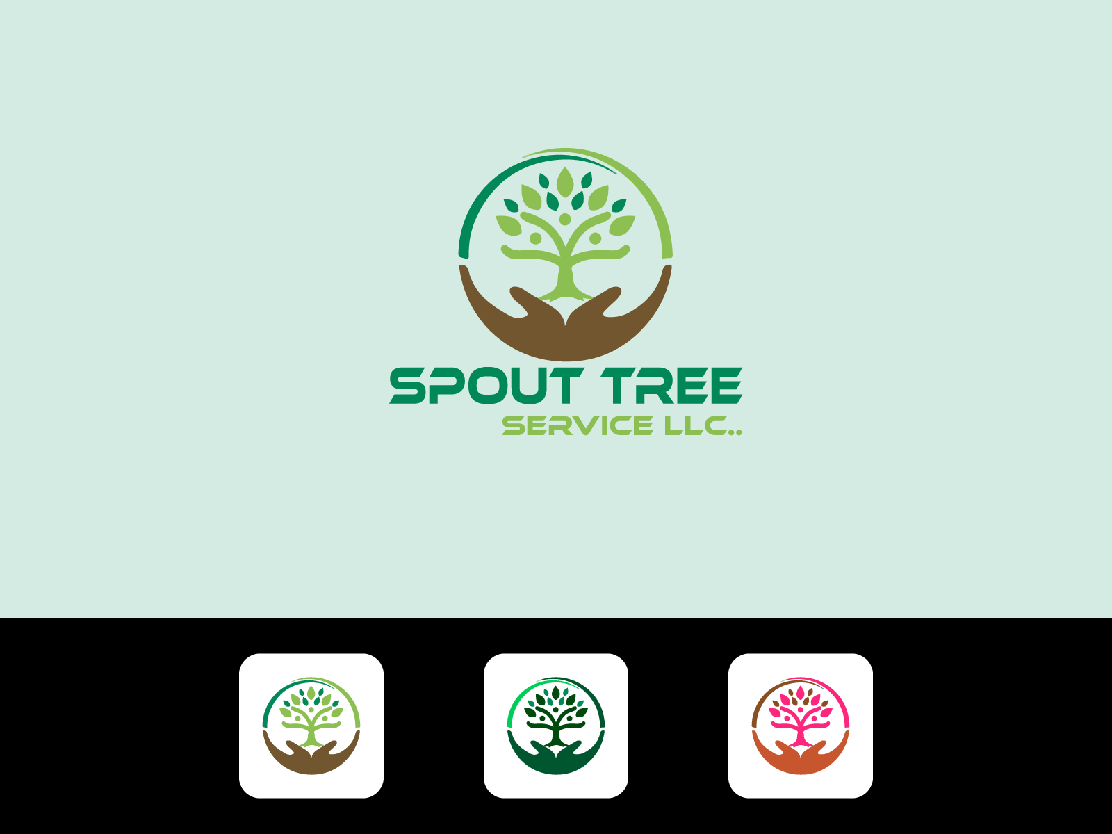 Modern Tree Vector Hd PNG Images, Modern Tree Logo, Logo Design Ideas, Logo  Design App, Logo Design Illustrator PNG Image For Free Download