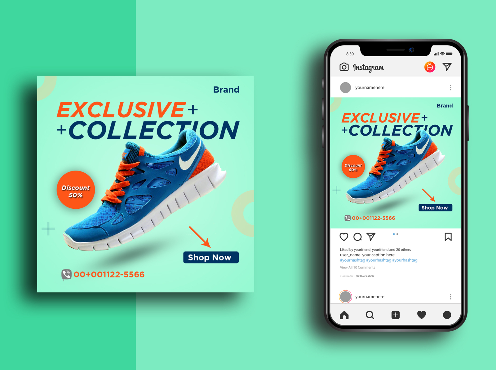 Shoes Social Media Post Design by DesignNox on Dribbble