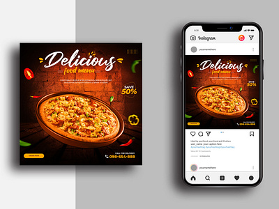 pizza-food-social-media-banner-post-template