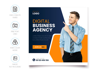Digital Business Agency Social Media Post Design