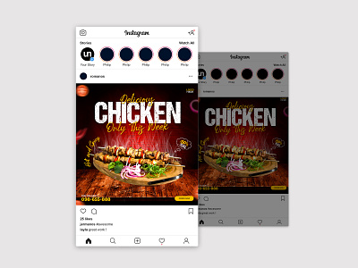 Delicious Burger Social Media Posts Design