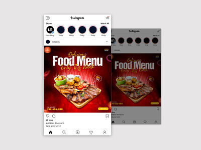 Food Social Media Post Design