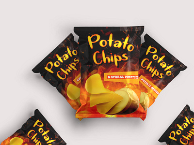 Potato Chips Product Packaging Design chips label design chips package design chips product design label design packaging chips packaging design potato chips potato label design potato packaging product design