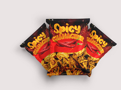 Spicy Chanachur Product Packaging Design chanachur design chanachur label chanachur packaging chips label design chips packaging design label design label designer packaging design product design product packaging design produt designer