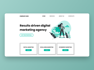 Marketing Agency | Landing Page Design