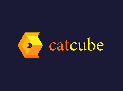 Cat Cube Logo Design brand design brand identity branding branding design design logo design