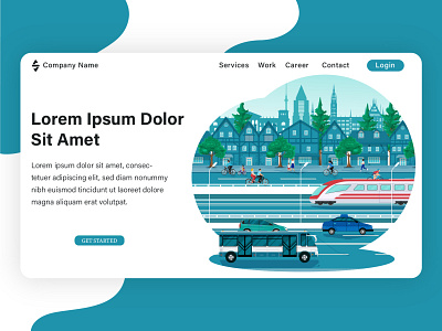 Landing page illustration, project from my client.