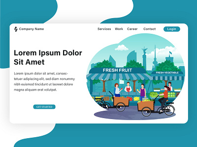 Landing page illustration, project from my client.