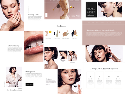 King Elisabeth branding design ecommerce responsivedesign typography ui ux web