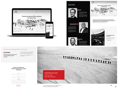 Helvetia Education branding design graphic design ui ux web