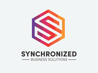 Synchronized Business Solutions branding design graphic design logo typography vector