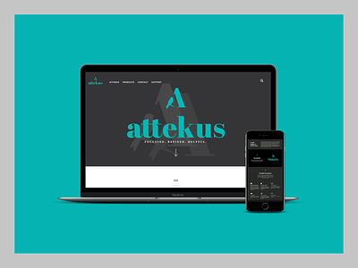 Attekus branding design logo php responsiveweb ui ux web webdevelopment website wordpress