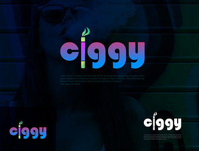 Ciggy cigarette ciggy girls girlslogo smocking typography