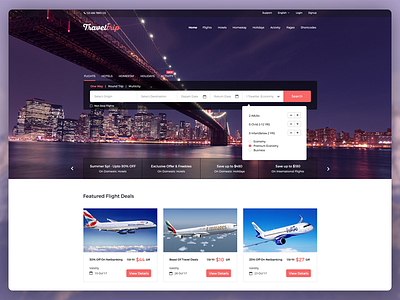 TravelTrip - Travel, Tour, Flight & Hotel Booking Template