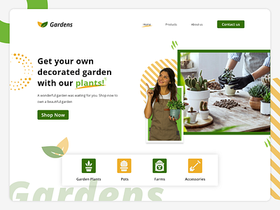 Gardens dektop design desktop design ui