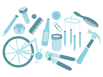 Found Objects! found objects household vector