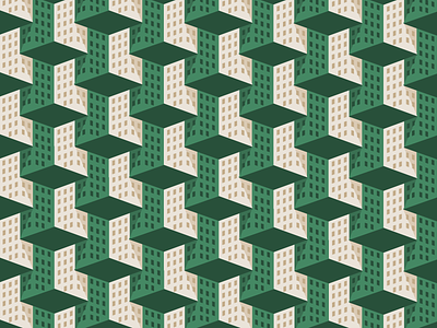 11 28 19 building city forest green isometric pattern patterns tan tile