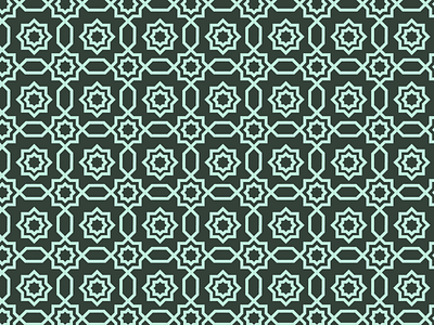 Daily Pattern - 12 07 19 arabic blue geometry line art pattern teal tile
